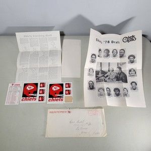 1978 Kansas City Chiefs Window Decal, Schedule, Bumper Sticker